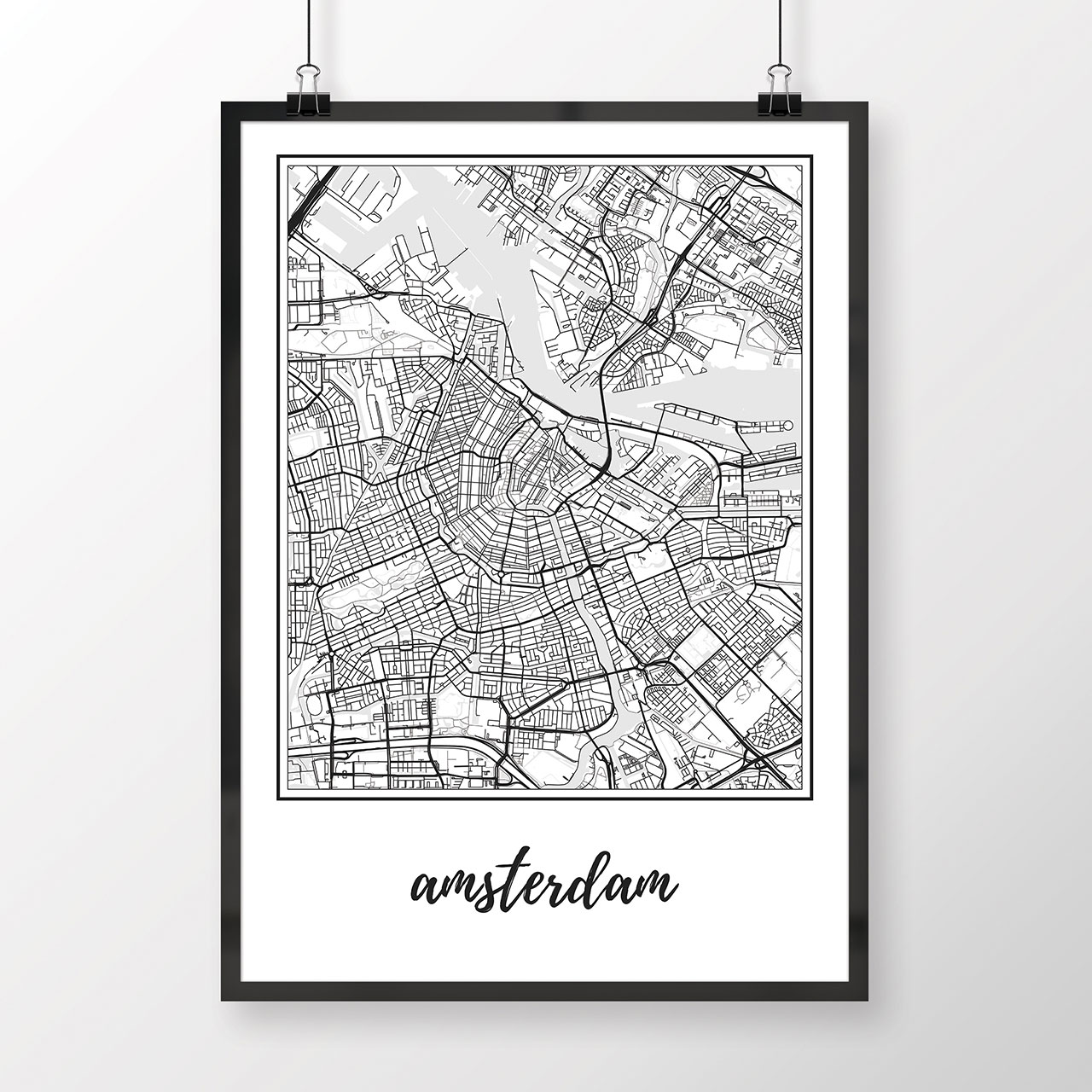 AMSTERDAM, klasický, biely