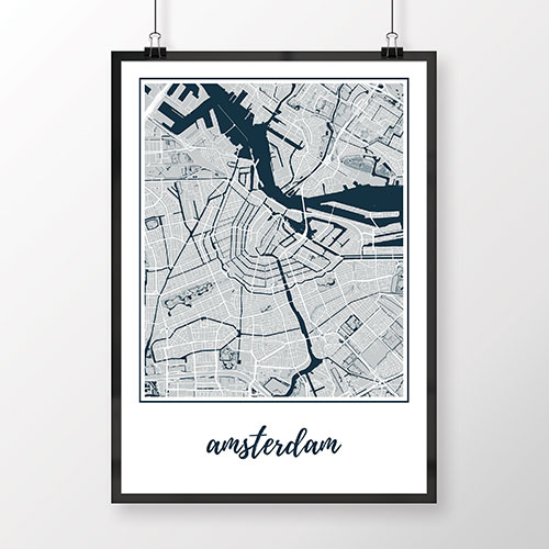 AMSTERDAM, klasický, svetlomodrý