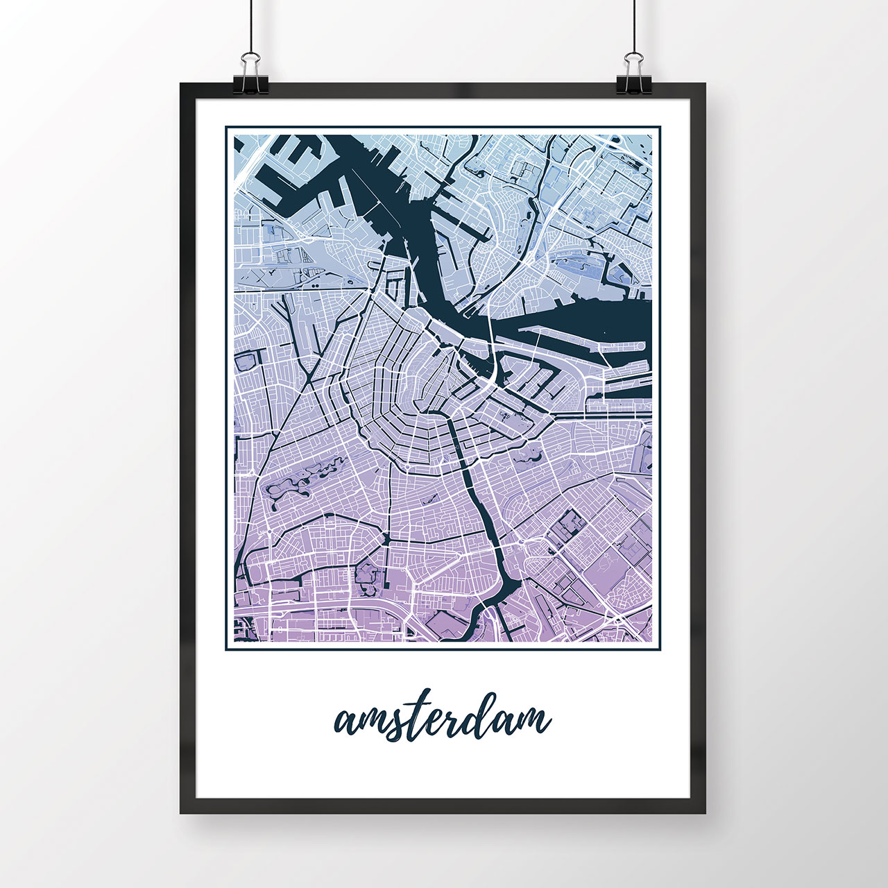 AMSTERDAM, klasický, modro-fialový