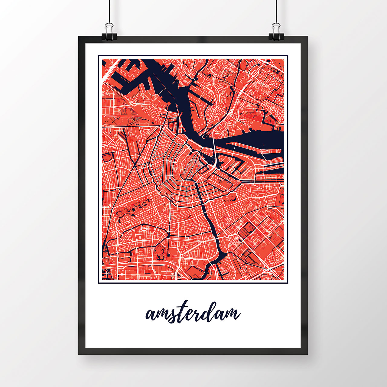 AMSTERDAM, klasický, červený