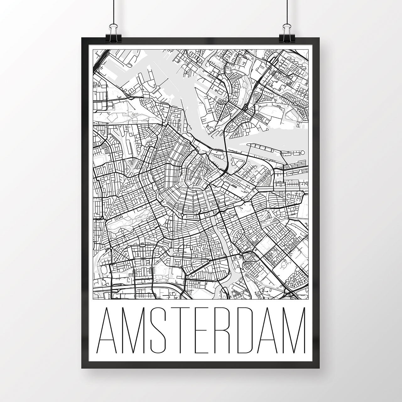 AMSTERDAM, moderný, biely