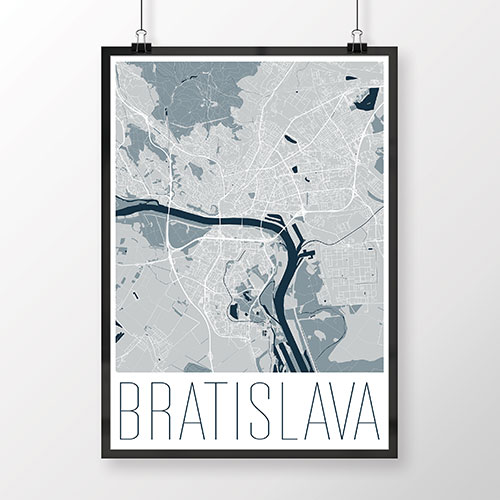 BRATISLAVA, moderná, svetlomodrá