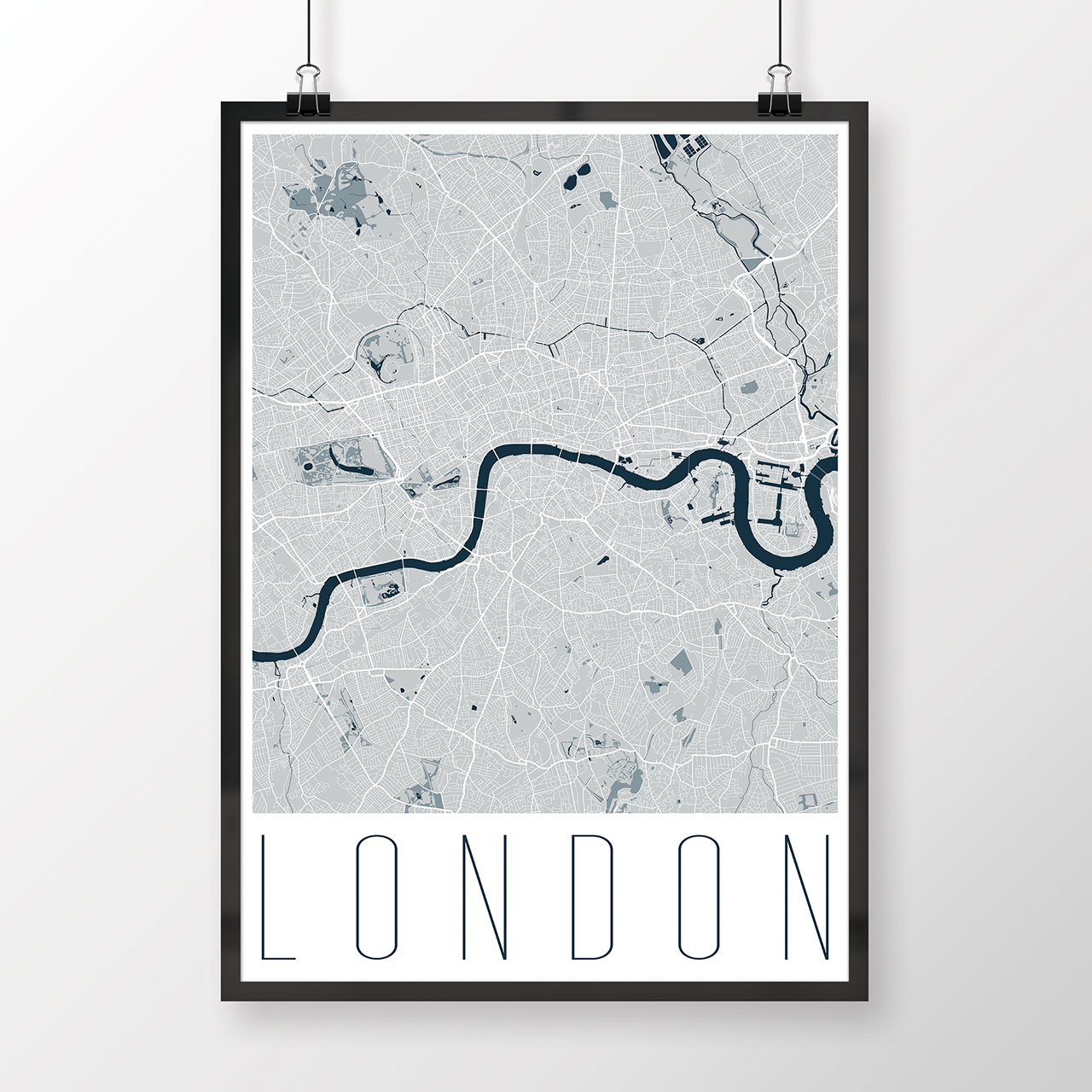 LONDÝN, moderný, svetlomodrý