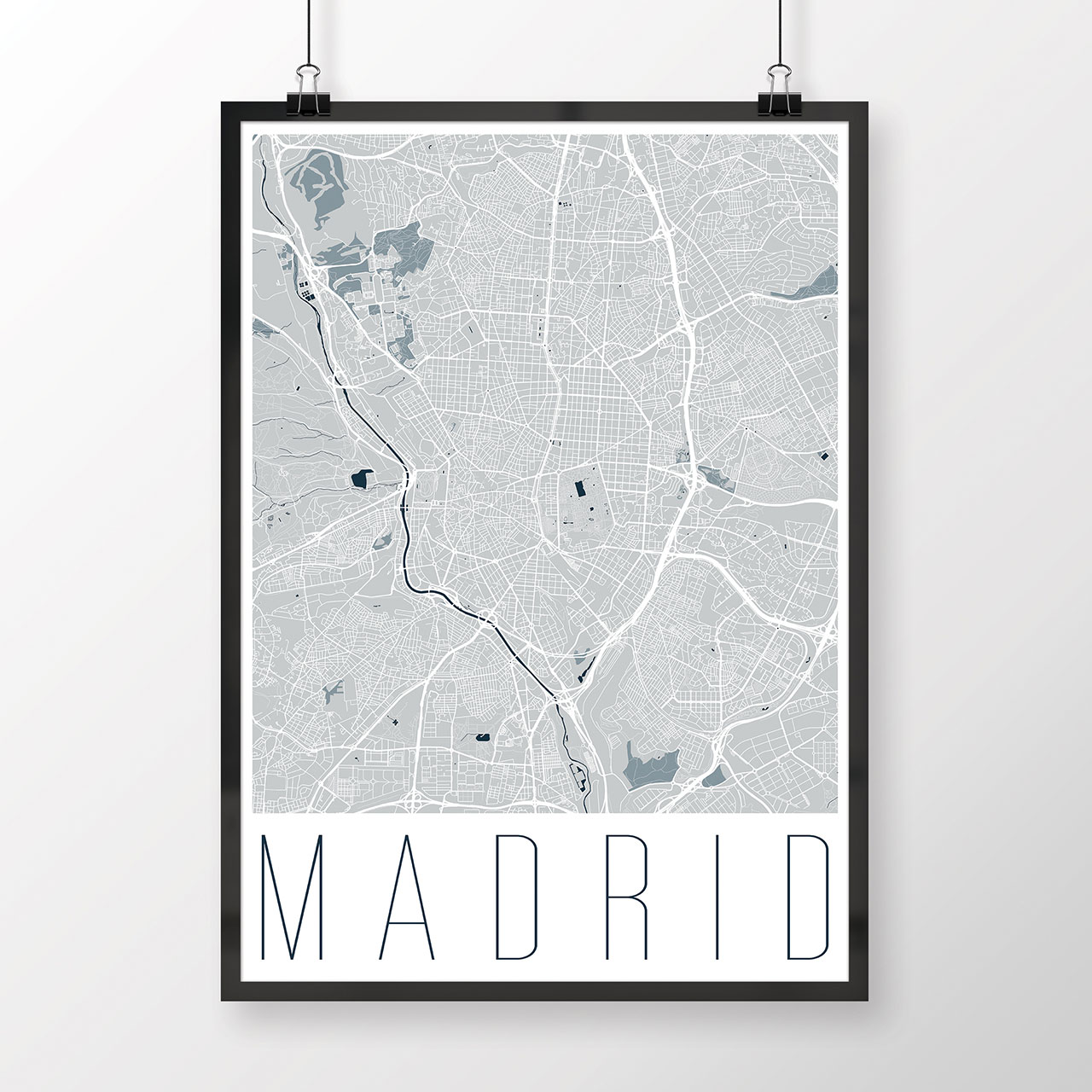 MADRID, moderný, svetlomodrý