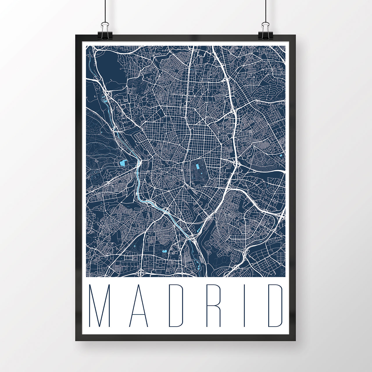 MADRID, moderný, tmavomodrý