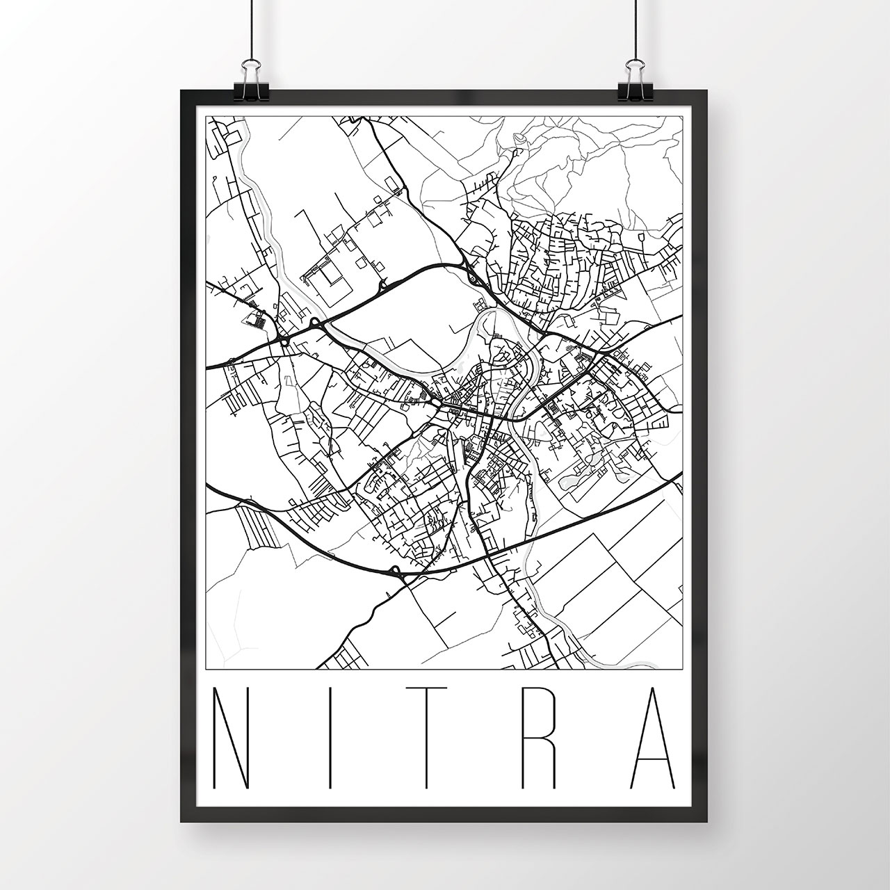 NITRA, moderná, biela