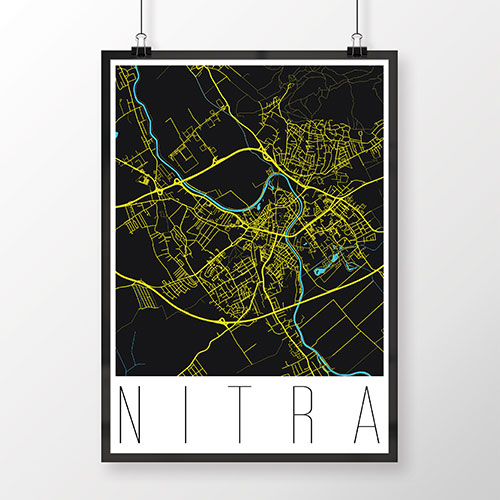 NITRA, moderná, čierna