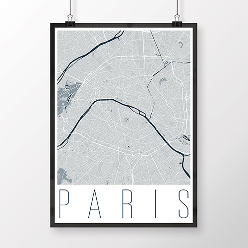 PARÍŽ, moderný, svetlomodrý