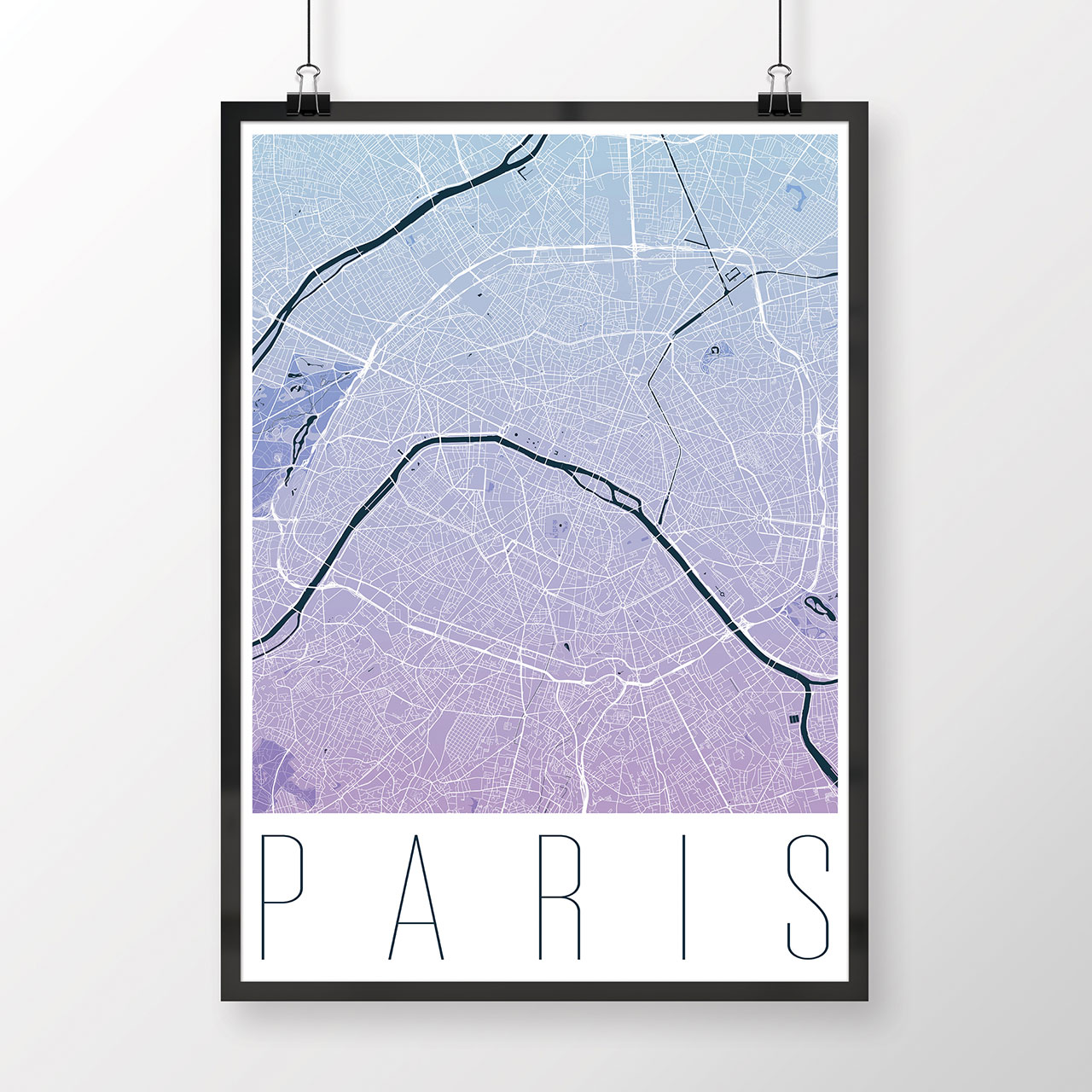 PARÍŽ, moderný, modro-fialový