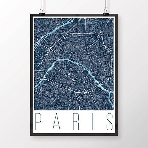 PARÍŽ, moderný, tmavomodrý