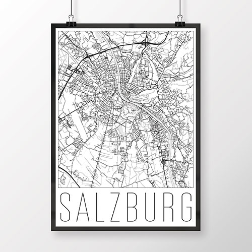 SALZBURG, moderný, biely